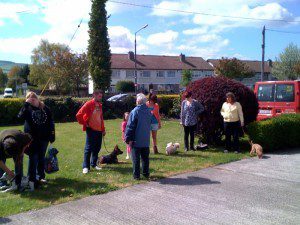 Mairead in full teaching mode!