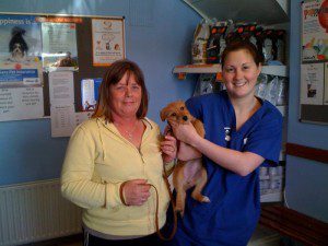 Christine with Molly and her Mum